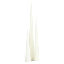 Load image into Gallery viewer, Ester and Erik Cone Candle - White