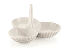 Load image into Gallery viewer, Guzzini Tiffany Hors D&#39;oeuvres Dish - Milk White
