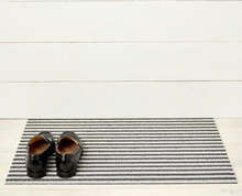 Load image into Gallery viewer, Breton Stripe Shag Mat - Gravel
