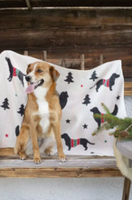 Load image into Gallery viewer, pet blanket “xmas dogs allover”

