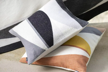 Load image into Gallery viewer, Silvretta cushion cover graphic composition - Charcoal

