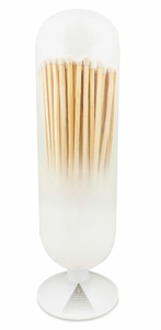 Cloud Cloche with matches - White