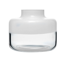 Load image into Gallery viewer, Magnolia Vase - Opal white top &amp; Clear bottom
