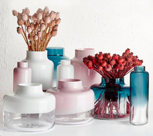 Load image into Gallery viewer, Magnolia Vase - Opal white top &amp; Clear bottom
