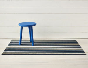 Even Stripe Shag Mats - Marine