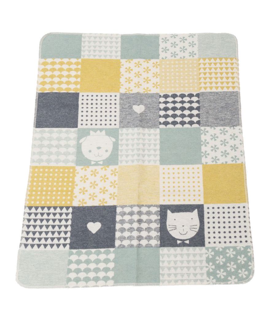 Cotton Blanket - Cat Patch